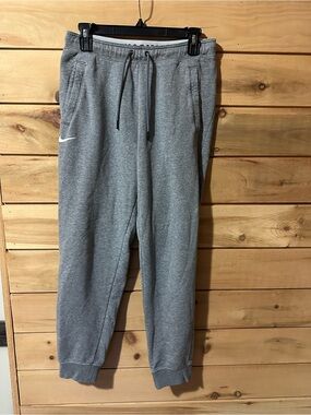 NIKE Women's Fleece Rally Jogger JUST DO IT Training Pants - gray- Med